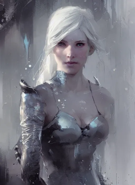 Prompt: weiss schnee, intricately detailed painting by magali villeneuve, jeremy mann, and ross tran.