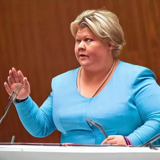 Prompt: Erna Solberg