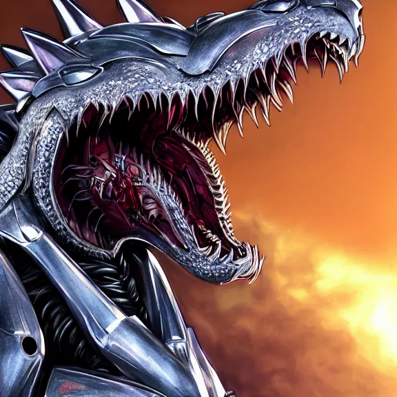 Image similar to detailed close maw shot of a gigantic goddess elegant beautiful stunning anthropomorphic hot robot mecha female dragon, eating tiny humans, with sleek silver metal armor and cat ears, OLED visor over eyes, the humans disappearing into the maw, prey, micro art, vore, digital art, mawshot, dragon vore, dragon maw, furry art, high quality, 8k 3D realistic, macro art, micro art, Furaffinity, Deviantart, Eka's Portal, G6