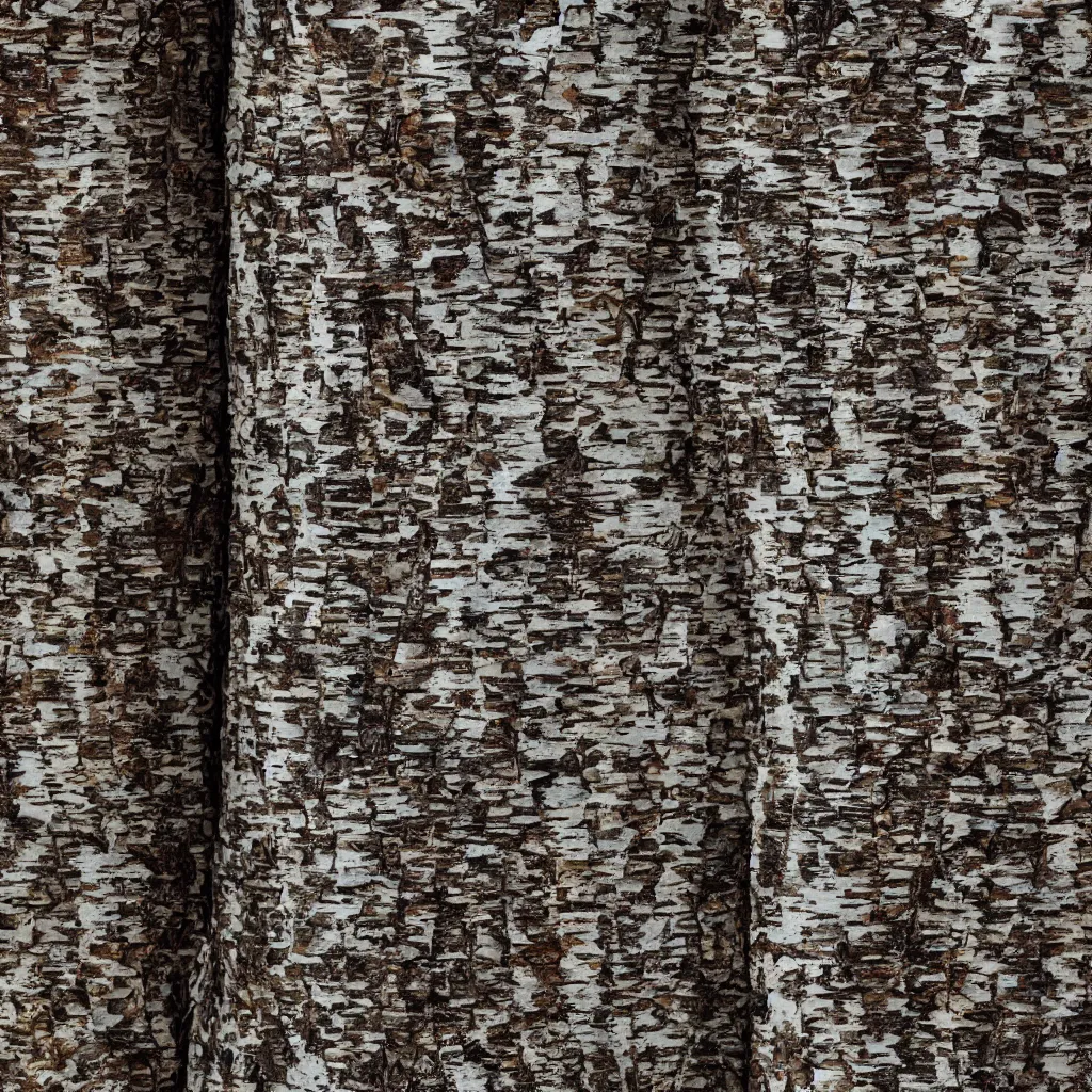 Image similar to birch bark texture material, high definition, high detail, 8k, photorealistic