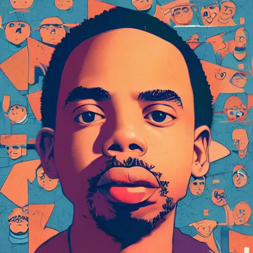 Image similar to Supreme x Earl Sweatshirt Profile Picture by Sachin Teng, asymmetrical, Organic Painting , Matte Painting, geometric shapes, hard edges, graffiti, street art,:2 by Sachin Teng:4