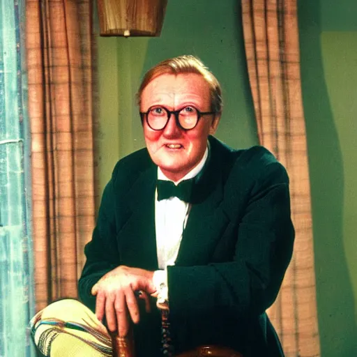 Image similar to Robert Hardy, actor, colorized