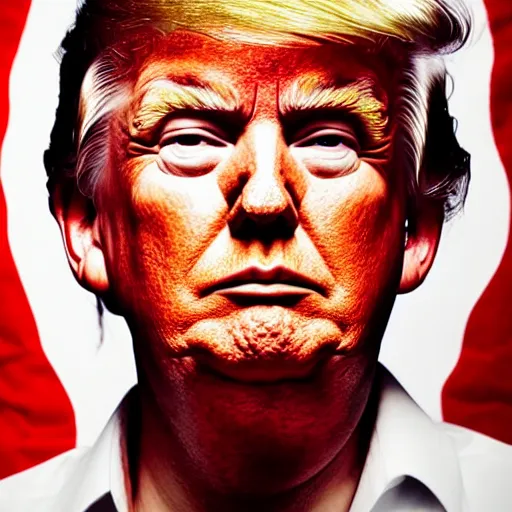 Image similar to Donald Trump, glamourous portrait, ultra high detail, studio lighting