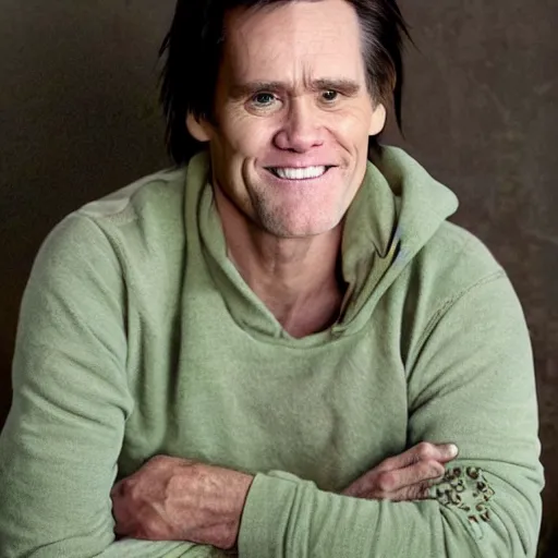 Image similar to photo of jim carrey inside of a burrito