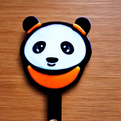 Image similar to photo of panda popsicle