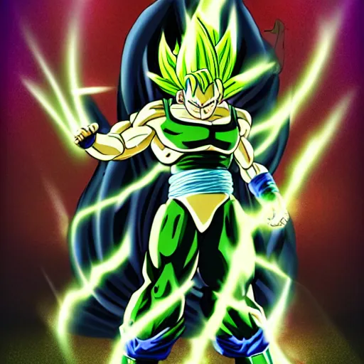 Image similar to majin weed poster boy dragon ball z