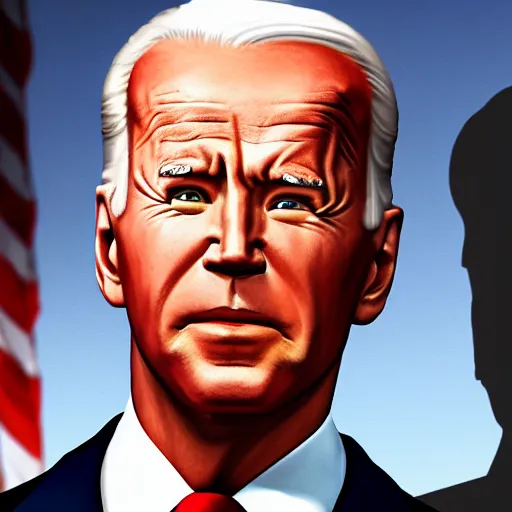 Prompt: muscular joe biden, realistic, realistic proportions,