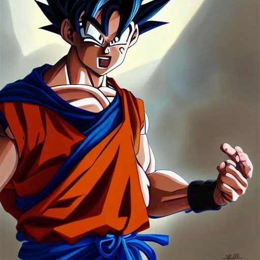 Image similar to Goku at walmart, detailed, centered, digital painting, artstation, concept art, donato giancola, Joseph Christian Leyendecker, WLOP, Boris Vallejo, Breathtaking, 8k resolution, extremely detailed, beautiful, establishing shot, artistic, hyperrealistic, beautiful face, octane render, cinematic lighting, dramatic lighting, masterpiece