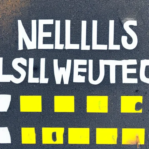 Prompt: a yellow Street sign with ‚Hello World‘ written on it-n 4