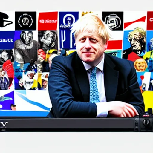 Image similar to Boris Johnson in style of playstation 1 graphics, lots of detail, ultra HD