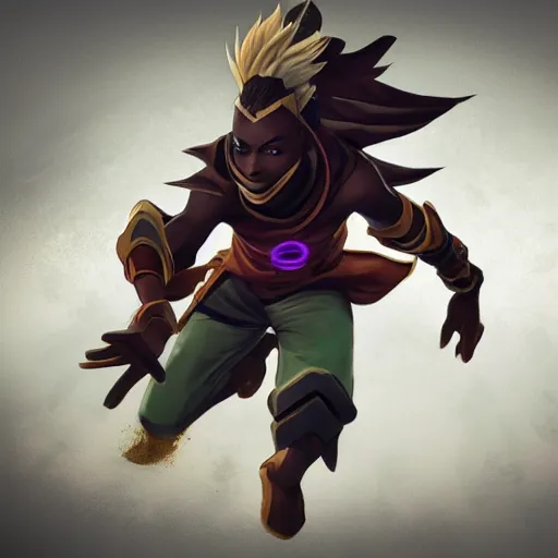 Image similar to Sandstorm Ekko from League of Legends