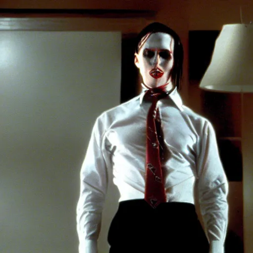 Image similar to Marylin Manson in American Psycho (1999)