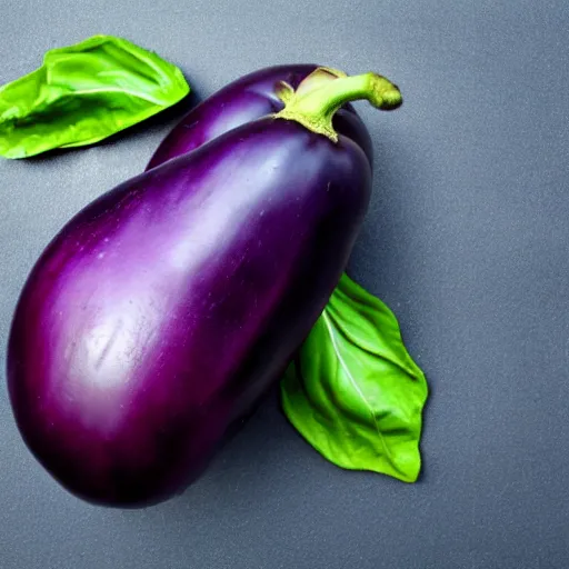 Image similar to hybrid of eggplant and elon musk with eggplant body