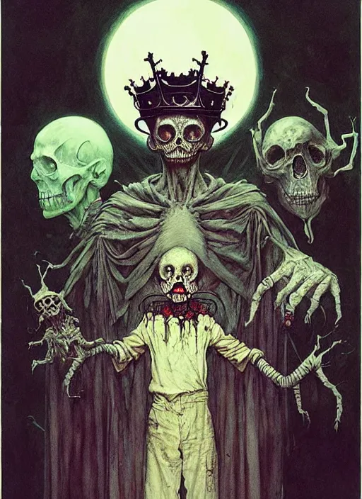 Image similar to king of halloween by chiara bautista and beksinski and norman rockwell and greg rutkowski weta studio, and lucasfilm