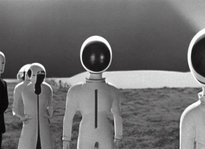 Image similar to scene from the 1 9 8 1 science fiction film the day the earth stood still