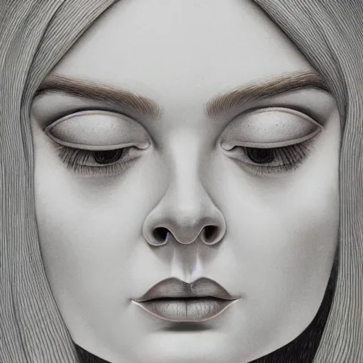 Image similar to professional painting of Elle Fanning in the style of Octavio Ocampo, head and shoulders portrait, symmetrical facial features, smooth, sharp focus, illustration, intricate, stormy weather, extremely detailed masterpiece,