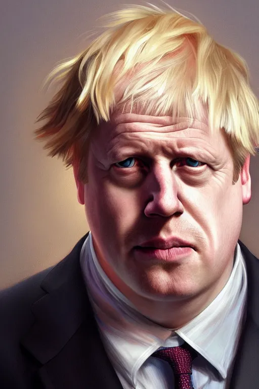 Prompt: Boris Johnson as a Family Guy character, realistic portrait, symmetrical, highly detailed, digital painting, artstation, concept art, smooth, sharp focus, illustration, cinematic lighting, art by artgerm and greg rutkowski and alphonse mucha