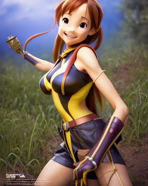 Image similar to weta disney pixar movie still pinup photo of asuna from sao : : as sunburnt tatoo cowgirl bumblebee woman by pixar : : by weta, greg rutkowski, wlop, ilya kuvshinov, rossdraws, artgerm, marvel, maxim cover, latex, octane render, sweaty, iridescent, bright morning, anime, liosh, mucha : :