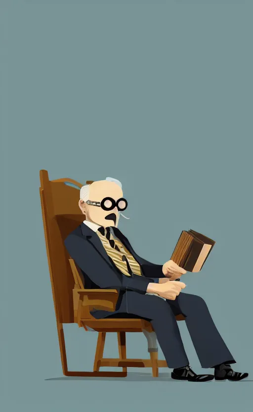 Prompt: old, man, work, vintage suit, sittin, chair, book, gasmask, do, what, we, can, then, leave, it, to, god, non fiction, stability, intricate, elegant, 8 k, uhd, justify content center, artstation, concept art, matte, sharp focus, illustration, consistent, one object content