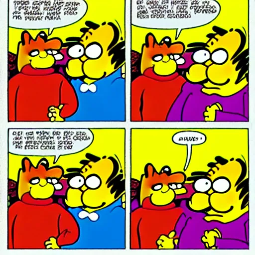 Image similar to garfield comic strip by jim davis