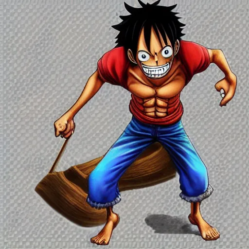 Image similar to ultra realistic monkey d luffy from one piece using gear 5