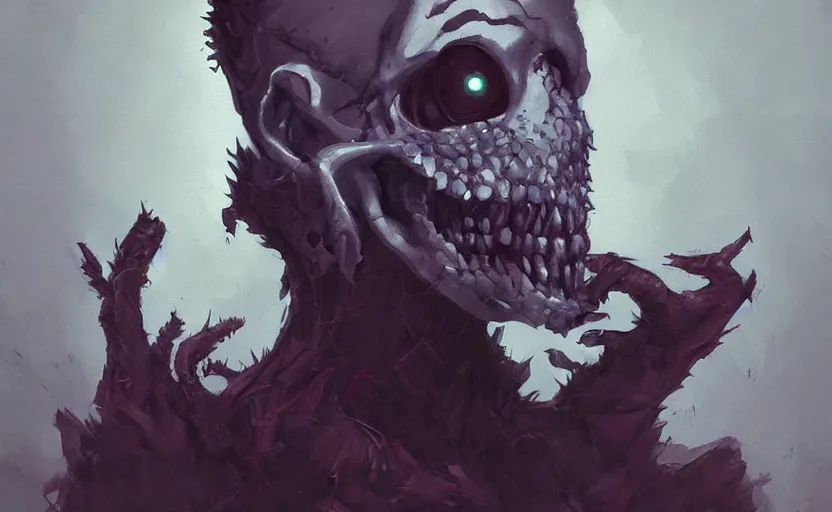 Prompt: A painting of Blackberry Ghoul trending on artstation in the style of Greg Rutkowski