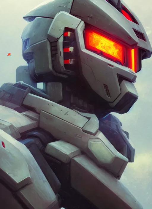 Prompt: portrait epic gundam helmet. highly detailed, digital painting, concept art, smooth, sharp focus, illustration, art by greg rutkowski