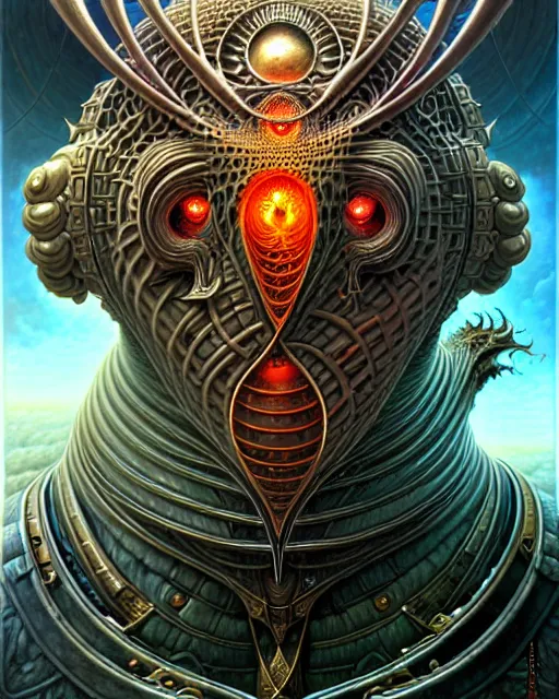 Prompt: a portrait of the armies of good and evil, fantasy character portrait made of fractals facing each other, ultra realistic, wide angle, intricate details, the fifth element artifacts, highly detailed by peter mohrbacher, hajime sorayama, wayne barlowe, boris vallejo, aaron horkey, gaston bussiere, craig mullins