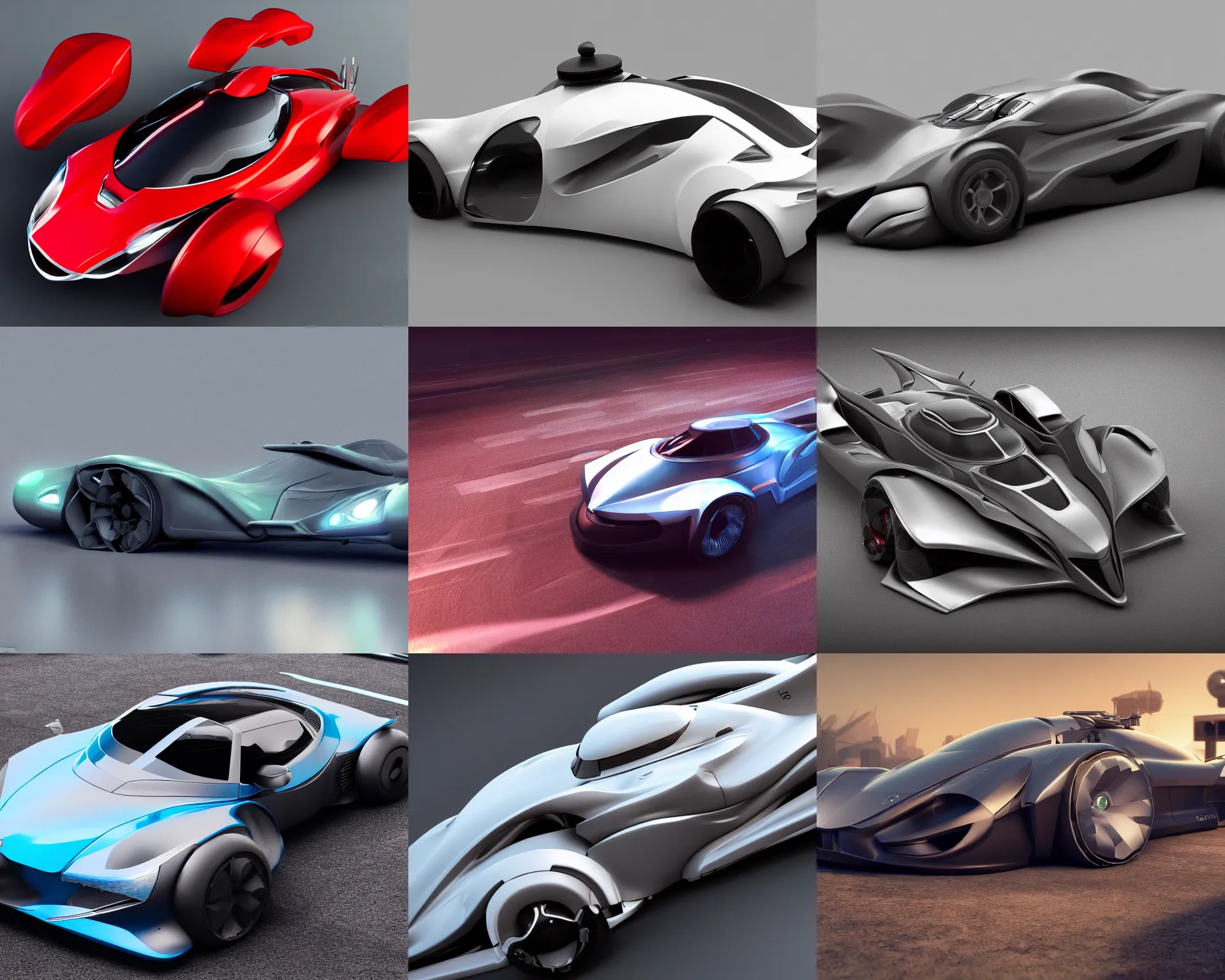 concept art of a hydrodynamic car. high quality 4 k, Stable Diffusion
