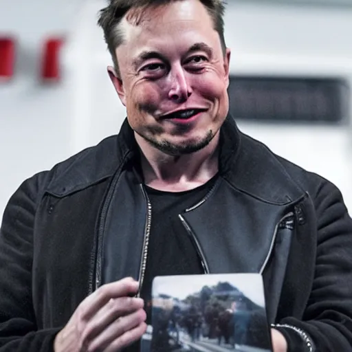 Prompt: photo of Elon Musk looking like Kanye West