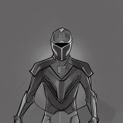 Image similar to simple quick pencil sketch storyboard, a man wearing futuristic sleek gauntlets, chest piece and helmet powers up as pulsing lines of energy swirl around him