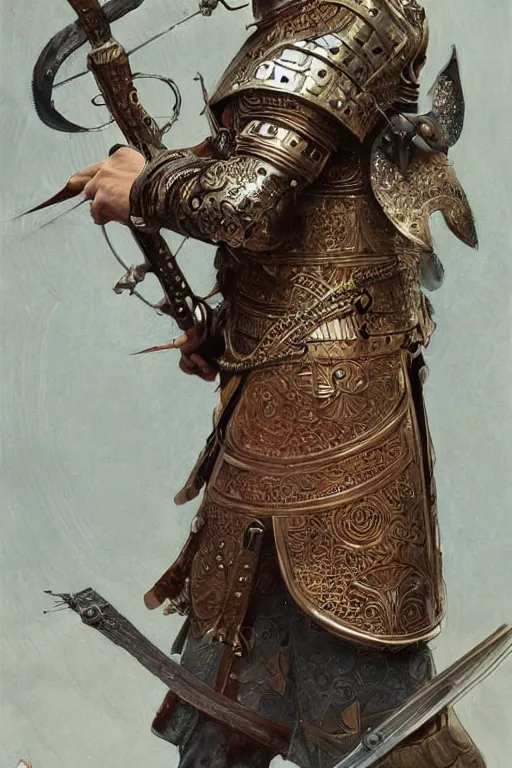 Image similar to ultra realistic illustration, ottoman warrior in clockpunk style armor from 1 9 3 2, sci - fi, fantasy, intricate, elegant, highly detailed, digital painting, artstation, concept art, smooth, sharp focus, illustration, art by artgerm and greg rutkowski and alphonse mucha