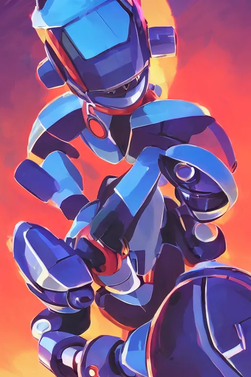 Image similar to robot ninja mask helmet megaman x zero rockman 2 0 2 2 switch game boss legacy collection fanart artsation, art gta 5 comics, behance hd by jesper ejsing, by rhads, makoto shinkai and lois van baarle, ilya kuvshinov, rossdraws global illumination ray tracing