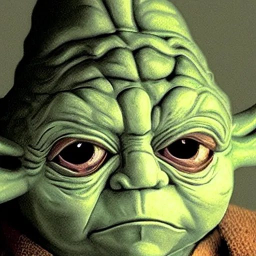 Image similar to toilet with angry facial expression, used by yoda