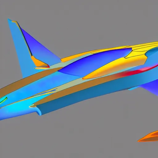Prompt: futuristic supersonic jet, concept art, 1 9 7 0 s style, saturated colors, high definition