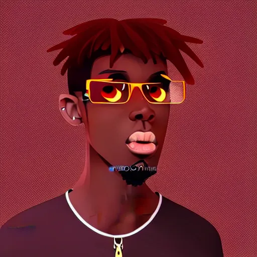 Image similar to 2 d character design, male rapper, vector art, digital art, portrait, 4 k, 8 k, sharp focus, smooth, illustration, concept art, music artist