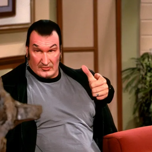 Prompt: steven seagal as al bundy in tv series married with children