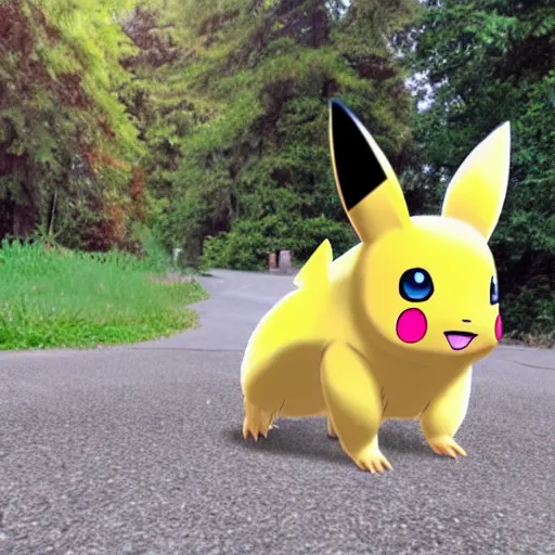 Image similar to real life pokemon. realistic. photo.