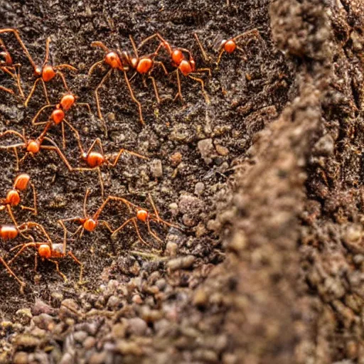 Prompt: ants having a party underground