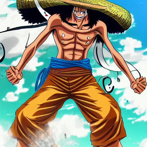 Image similar to paulo maluf in the style of one piece anime