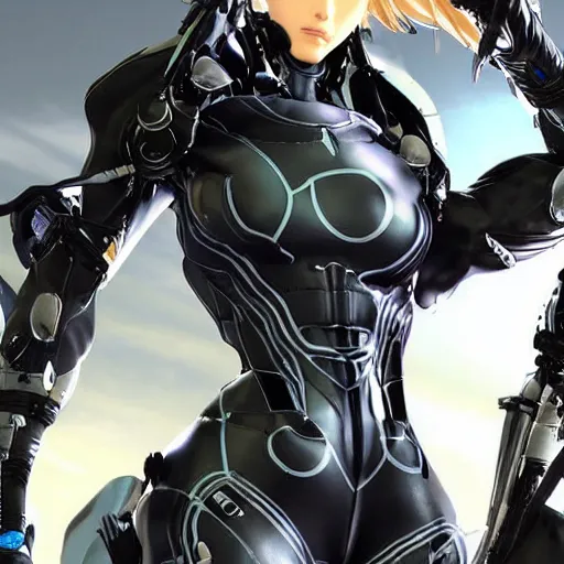 Image similar to hq, mistral from metal gear rising