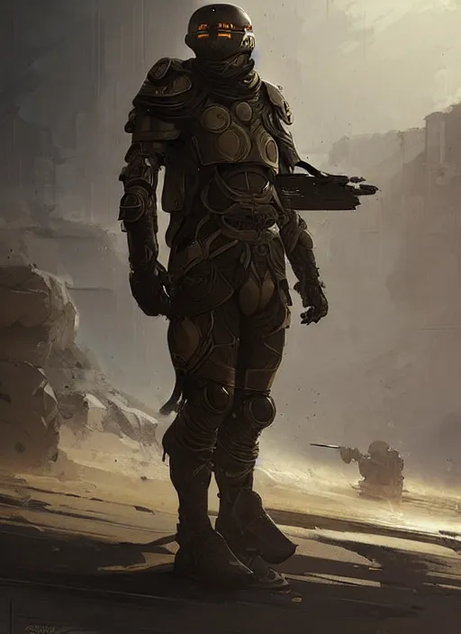 Image similar to epic arab war commander with advanced war suit highly detailed, digital painting, concept art, smooth, sharp focus, illustration, art by greg rutkowski