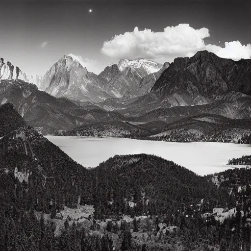 Prompt: the most beautiful location on earth, photography by Ansel Adams, Award winning