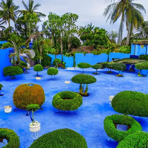 Image similar to the blue garden of lapu