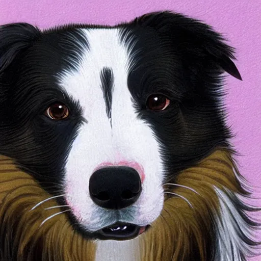 Image similar to border collie with a 1 2 gauge, 8 k, realistic,