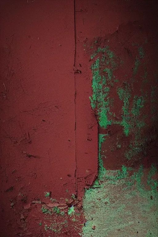 Image similar to decay by geert goiris, award - winning, fine - art photography, dark red and green color scheme