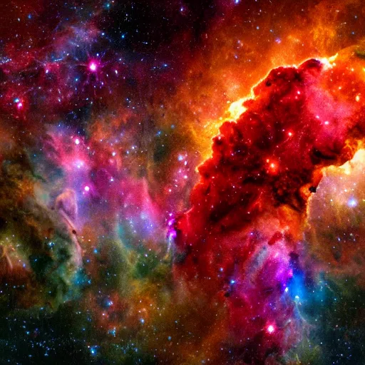 Image similar to A Nebula being formed, hyper realistic, HD, HQ, photo realistic