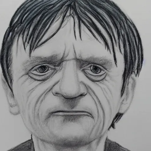 Image similar to mark e smith, children's crayon drawing