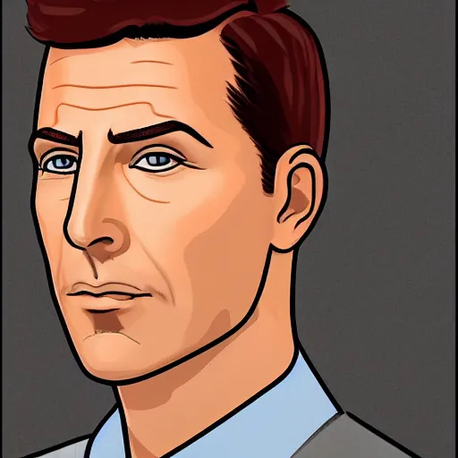 Image similar to A highly detailed award winning masterpiece portrait of Sterling Mallory Archer, 4k