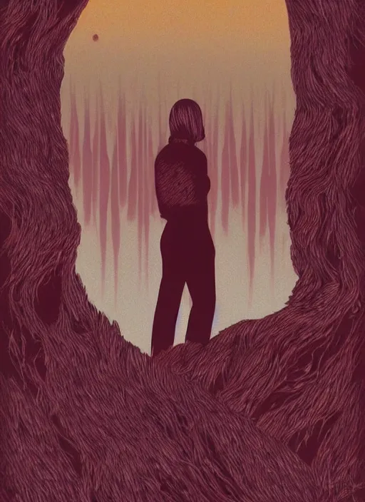 Image similar to twin peaks movie poster art by enric torres - prat